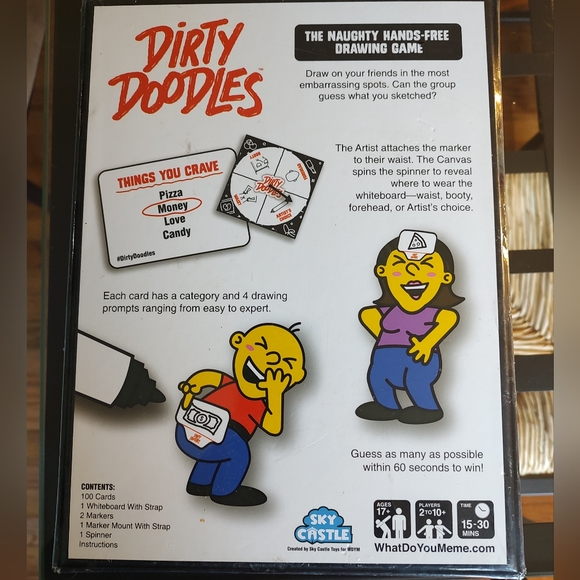 Dirty Doodles - The naughty handsfree drawing game new and sealed in box - Picture 2 of 3
